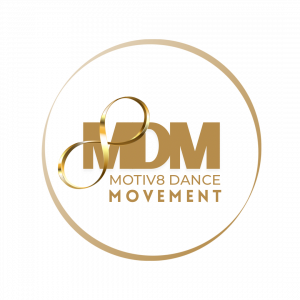 Logo MDM in gold.