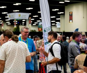 Image of group networking at EXPO's Welcome Party