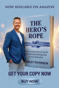 The Hero's Rope and Author Wesley Paterson Side by Side