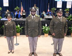 Three Commissioned Students at ASU Commencement