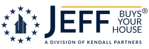 Jeff Buys Your House logo, veteran-owned Chicagoland home buying company