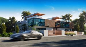 Contemporary courtyard residences by Studio KHORA in Fort Lauderdale.