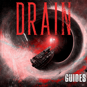 A photo of "Drain" official artwork from rock band GUIDES