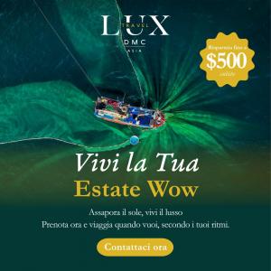 Lux Travel DMC presenta la campagna estiva “ESTATE WOW 2026”