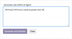 Natural language AI rule builder inside Captivate for generating clinical trial edit checks and validation logic