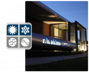 R.B. Akins Logo and Facility