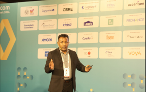 The session on 'From AI Pilots to Enterprise ROI: How GCCs Baseline Work, Prove Impact, and Scale Adoption' led by Nitin Panicker, VP of Sales, ProHance