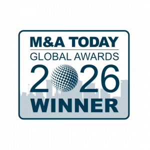 Logo for the M&A Today Global Awards 2026 recognizing excellence in business