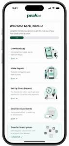 Peak Credit Union Guided Onboarding Flow