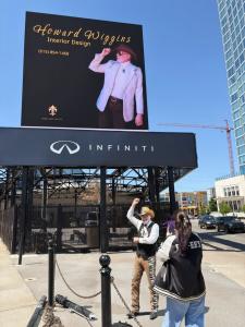 Howard Wiggins celebrates his digital billboard display in Nashville, Tennessee ©HowardWiggins