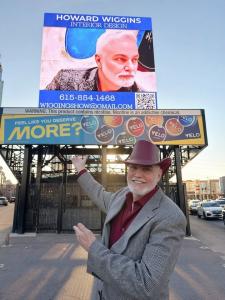 Howard Wiggins at the launch of his Nashville digital billboard campaign ©HowardWiggins