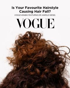 Vogue Arabia on the Rising Risk of Traction Alopecia Featuring Dr Harold Siegel