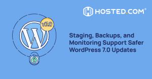 WordPress hosting tools help reduce update risks through staging sites, backups, and site monitoring.