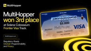 MultiHopper private programmable transfer primitive for onchain digital assets wins 3rd place at the Visa track for Solana Colosseum Hackathon