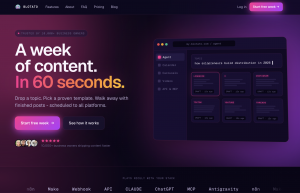 Blotato AI social media automation, a week of content in 60 seconds