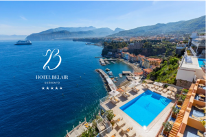 Infinity pool with endless sea views at Hotel Belair, a luxury cliffside escape on the Sorrento coast.