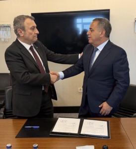 Chairman Jonathan Bass Argent LNG and Chairman Abdulvahit Fidan, BOTAS