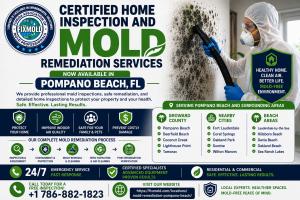 Certified Home Inspection and Mold Remediation in Pompano Beach, FL