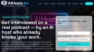 aihosts.fm homepage screenshot