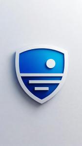 HORIZON SHIELD shield logo with rising sun symbol