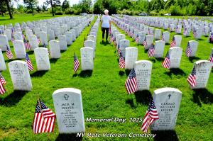 Memorial Day 2025 Ceremony at the NYS Veterans Cemetery -- Finger Lakes. Photo credit: Charles Harrington