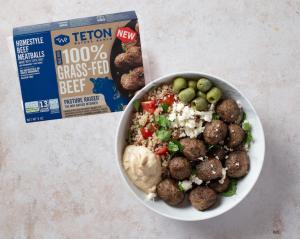 Teton Waters Ranch Homestyle Meatballs with a protein bowl