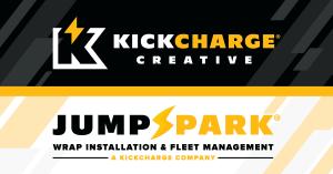 KickCharge Creative and JumpSpark Logos