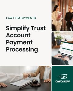 Checkrun is the ACH and check payment issuance platform for QuickBooks Online users developed by business payment software pioneer, AP Technology. Cloud-based Checkrun includes a mobile app that enables users to approve, sign, and schedule payments anytim