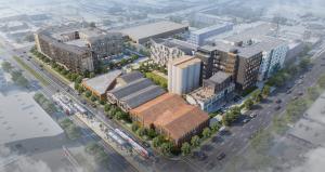 A rendering of Silo Park
