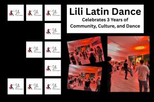 lili latin dance celebrates 3 years group dance pics with red lighting