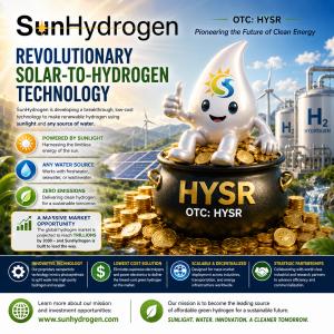 sunhydrogen solar-to-hyrdrogen best penny stock