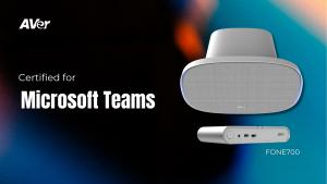 AVer FONE700 Ceiling Speakerphone is Microsoft Teams Certified
