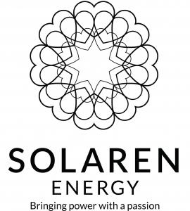Solaren Energy black and white company logo.