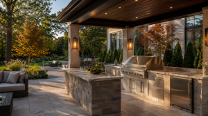 Rohto Landscaping High End Outdoor Kitchen Design Metro Detroit