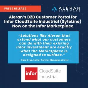 Aleran Software Announces Manufacturing Customer Portals for Infor SyteLine