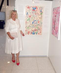 Artist Nada Kelemen at the Fine Art Cannes Biennale 2026