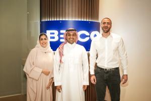 BECO Capital's team in Riyadh (L-R) Saja Alidriss, Rakan AlRashed, Mokhtar Ibrahim
