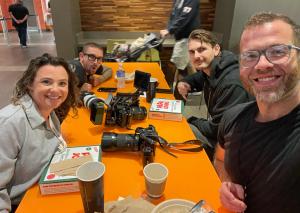 Elite Video production team providing conference video coverage in Phoenix with professional audio and camera equipment