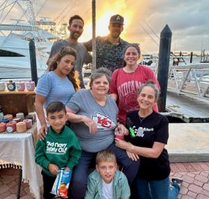 Becky Moroney with family
