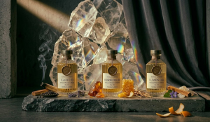 Brutalist minimalist design aesthetics and premium packaging for the Somkay Lumiere limited edition fragrance launch.