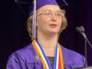 Camille Fischer is the Salutatorian of the Utah Virtual Academy Class of 2026