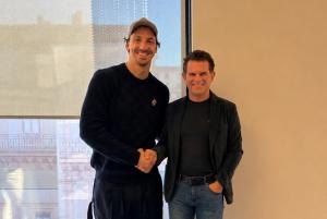 Zlatan Ibrahimović and Alberto Guidotti