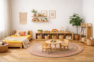 Montessori-inspired children's bedroom