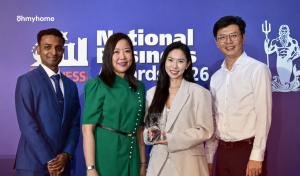 Ohmyhome receives the Real Estate award at the Singapore Business Review National Business Awards 2026