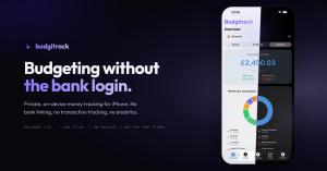 Banner image of Budgitrack with screenshot of the app dashboard