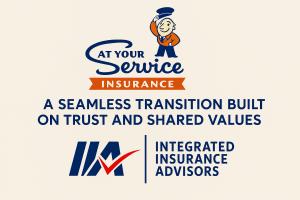 At Your Service Insurance and Integrated Insurance Advisors. A seamless transition built on trust and shared values.