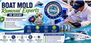 Professional marine mold inspection and removal services for yachts and boats in Miami-Dade County