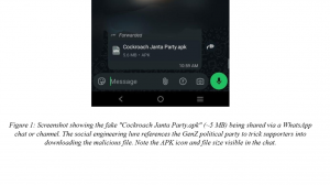 Cockroach Janta Party” APK spreading through WhatsApp & Telegram - TraceX Labs Report