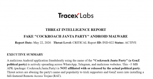 "Cockroach Janta Party” - TraceX Labs Report
