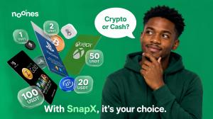 A man thinking about getting crypto coins or cash for his gift card
